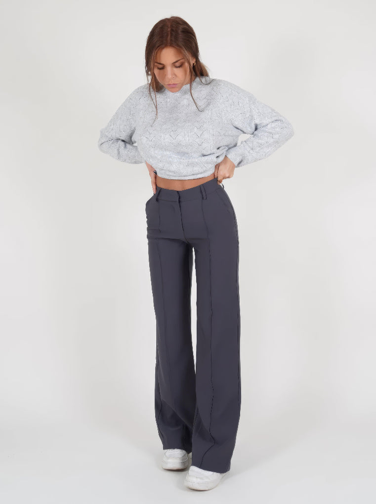 Roseline High Waisted Wide Leg Trouser
