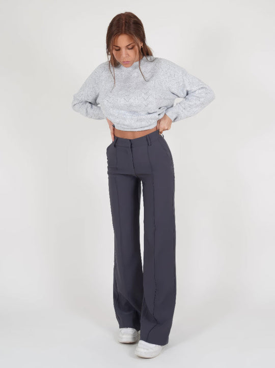 Roseline High Waisted Wide Leg Trouser