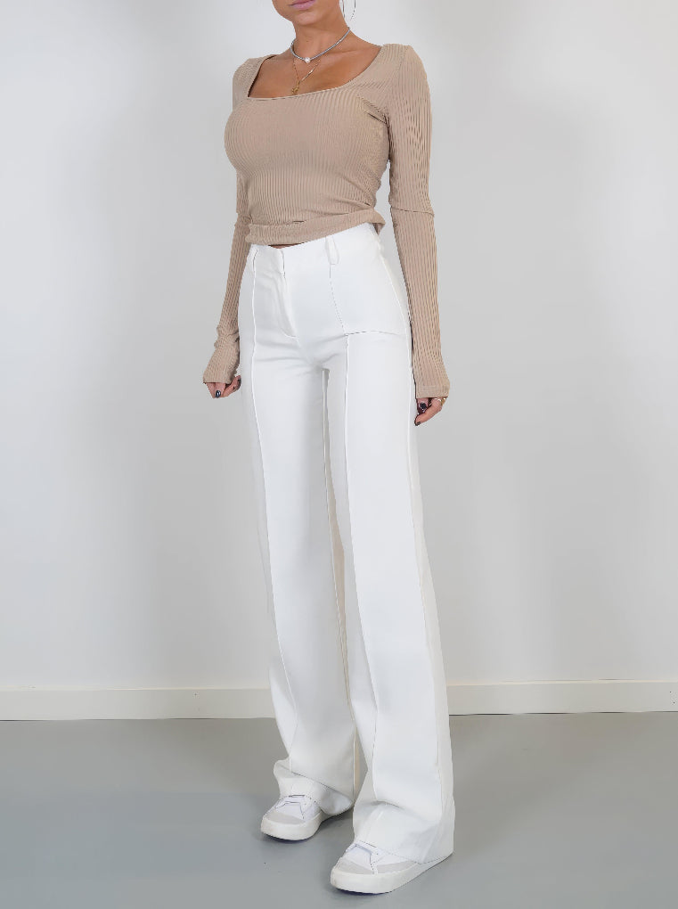 Roseline High Waisted Wide Leg Trouser