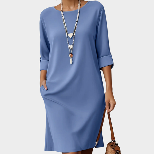 Grace Round Neck Midi Dress