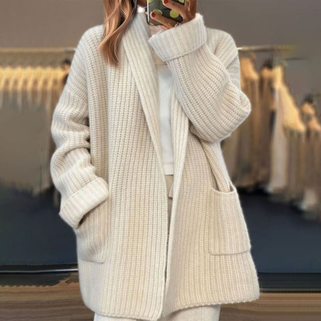 Olivia Ribbed Style Cardigan