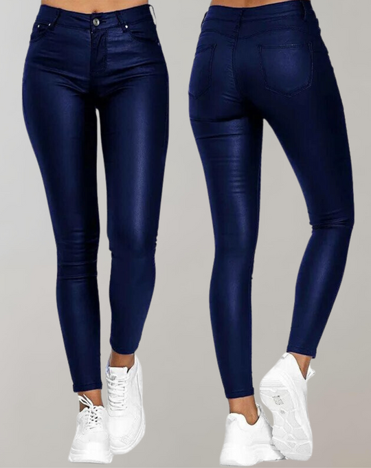 Rosea High Waist PU Leather Pants