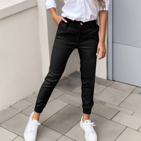 Maribelle High Waisted Pocket Details Pants