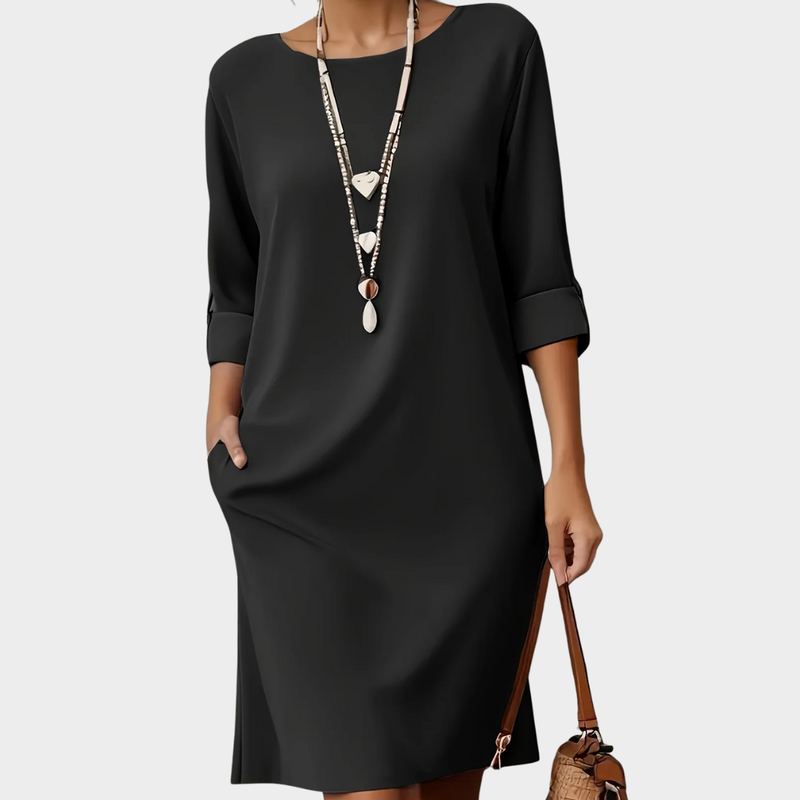 Grace Round Neck Midi Dress