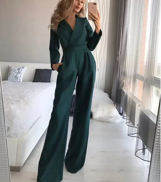Liorae Polyester Long Sleeve Jumpsuit
