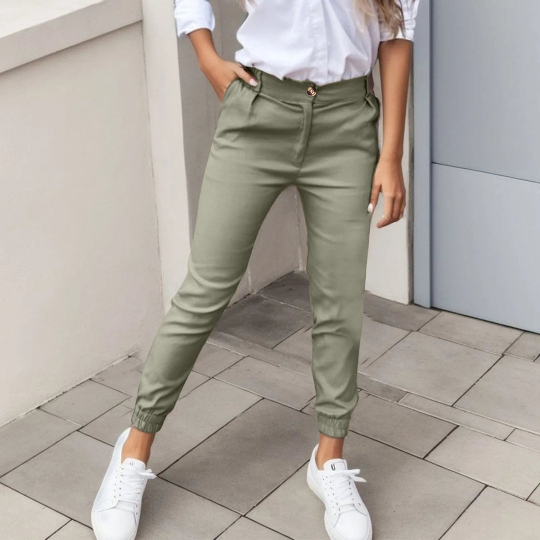 Maribelle High Waisted Pocket Details Pants