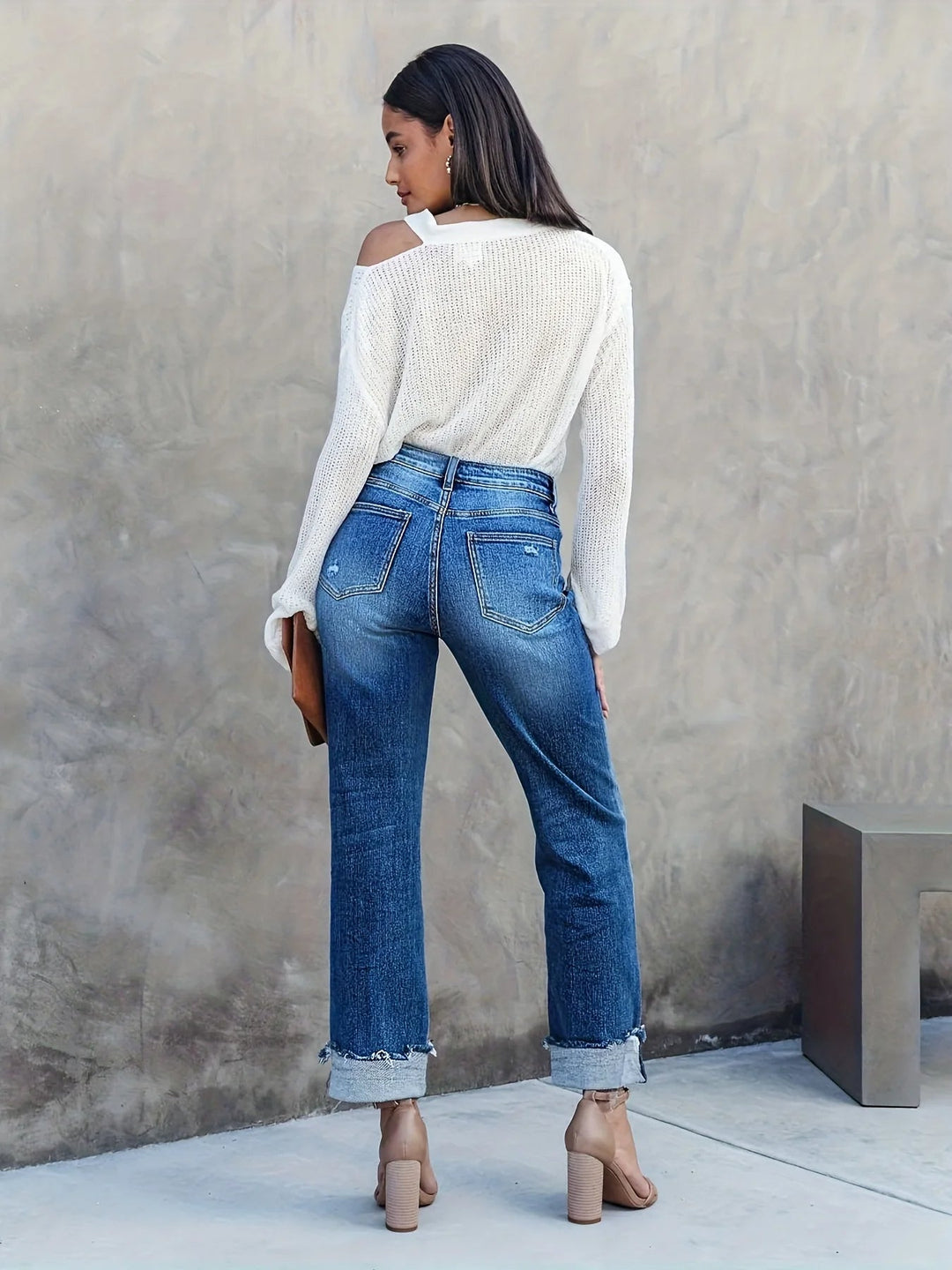 Rove Asymmetric Straight Leg Jeans