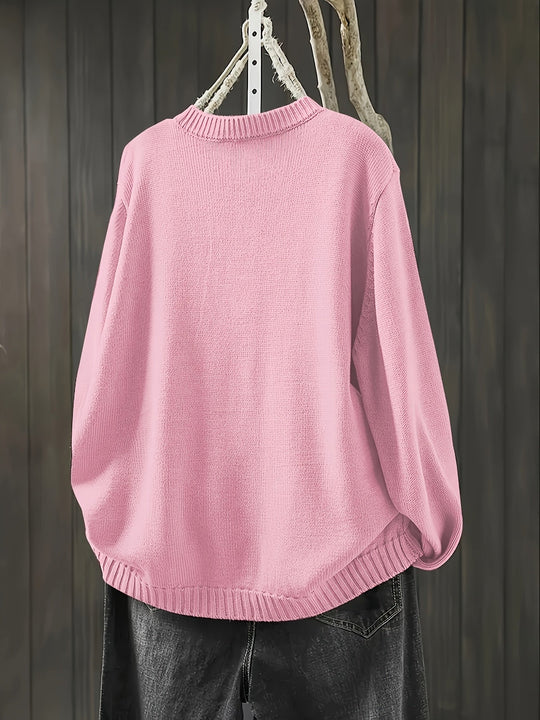 Vivian Decorative Button Design Cardigan