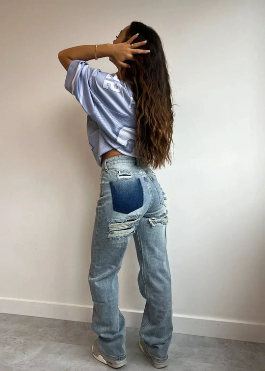 Marelva Vintage Look Ripped Jeans