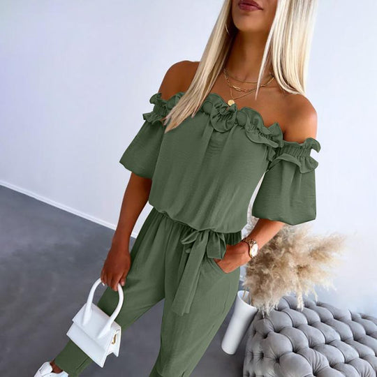 Amorelle Off Shoulder Jumpsuit
