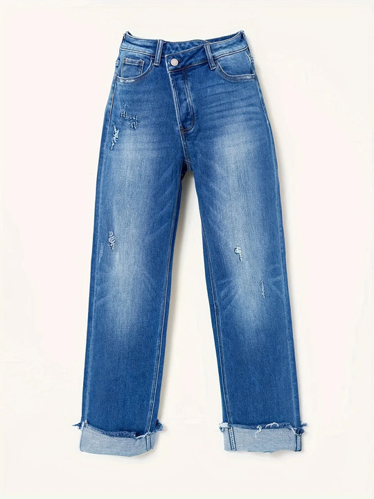 Rove Asymmetric Straight Leg Jeans