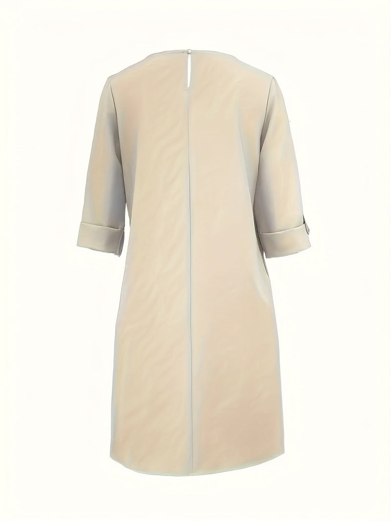 Grace Round Neck Midi Dress