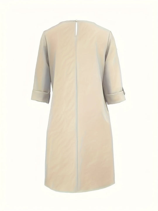 Grace Round Neck Midi Dress