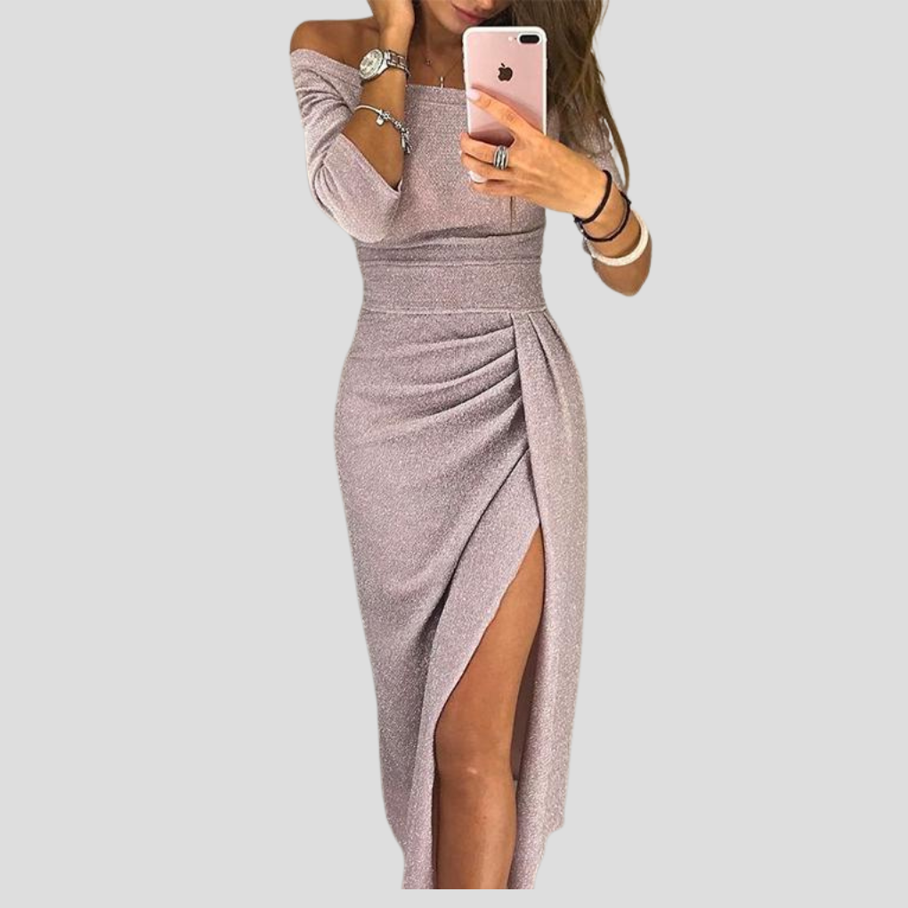 Margot V-Hybrid Neckline Bodycon Maxi Dress