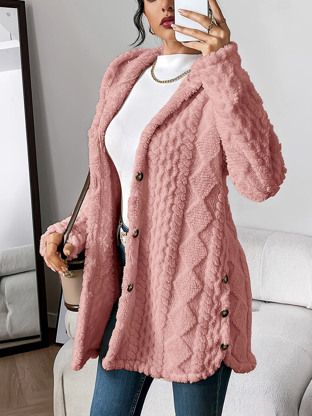 Rena Soft Hooded Cardigan