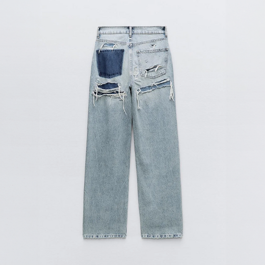 Marelva Vintage Look Ripped Jeans