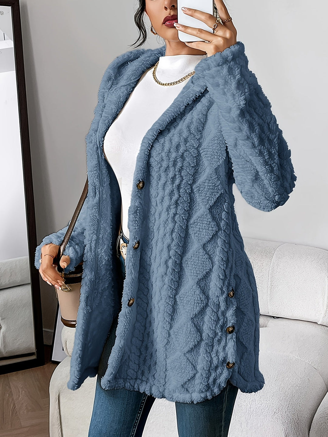 Rena Soft Hooded Cardigan