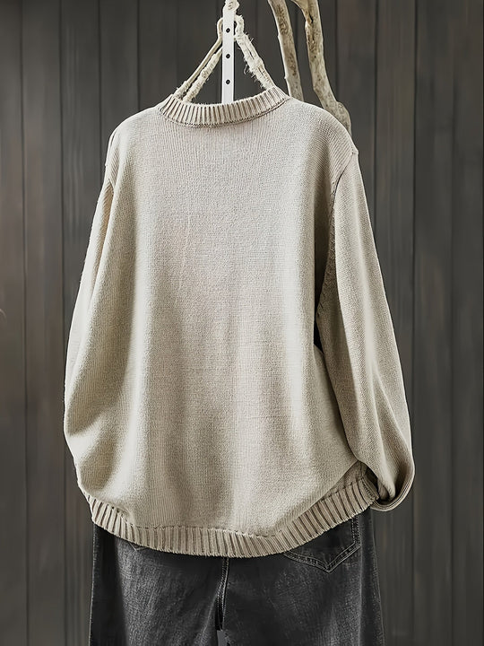 Vivian Decorative Button Design Cardigan