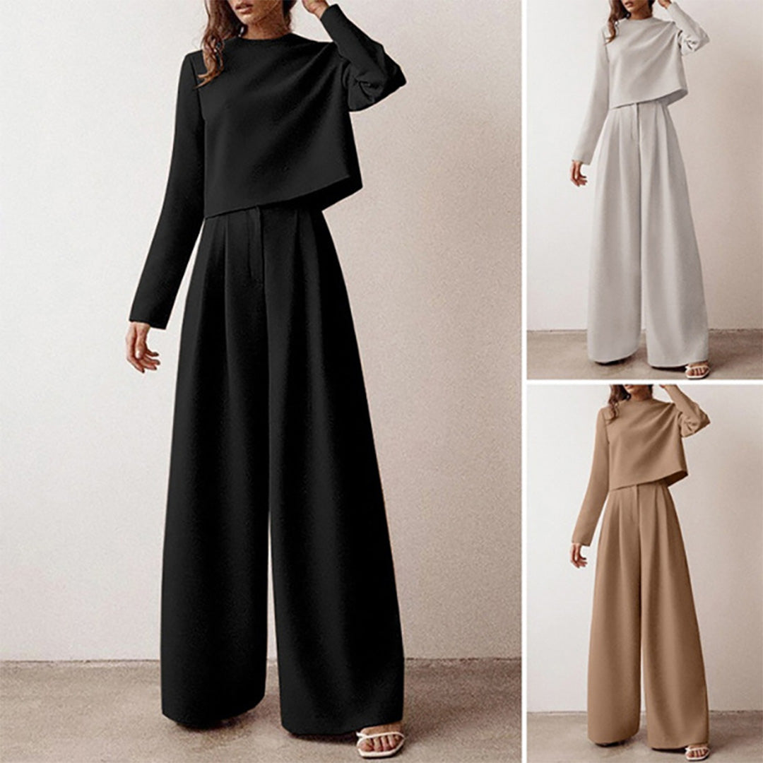 Virelina Cotton Palazzo Two Piece Set