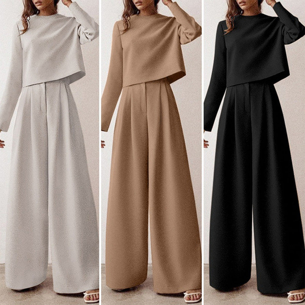 Virelina Cotton Palazzo Two Piece Set