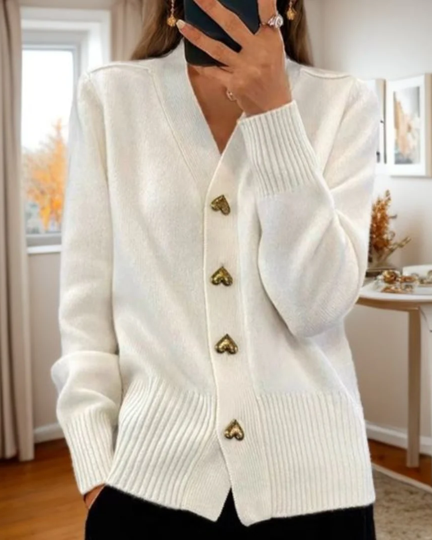 Witley Heart Button Cardigan
