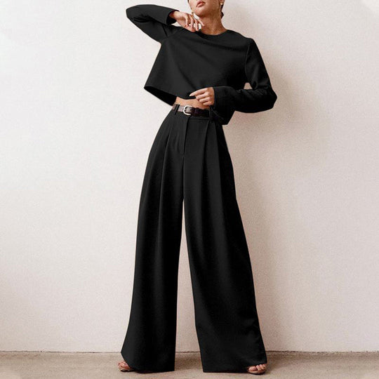 Virelina Cotton Palazzo Two Piece Set