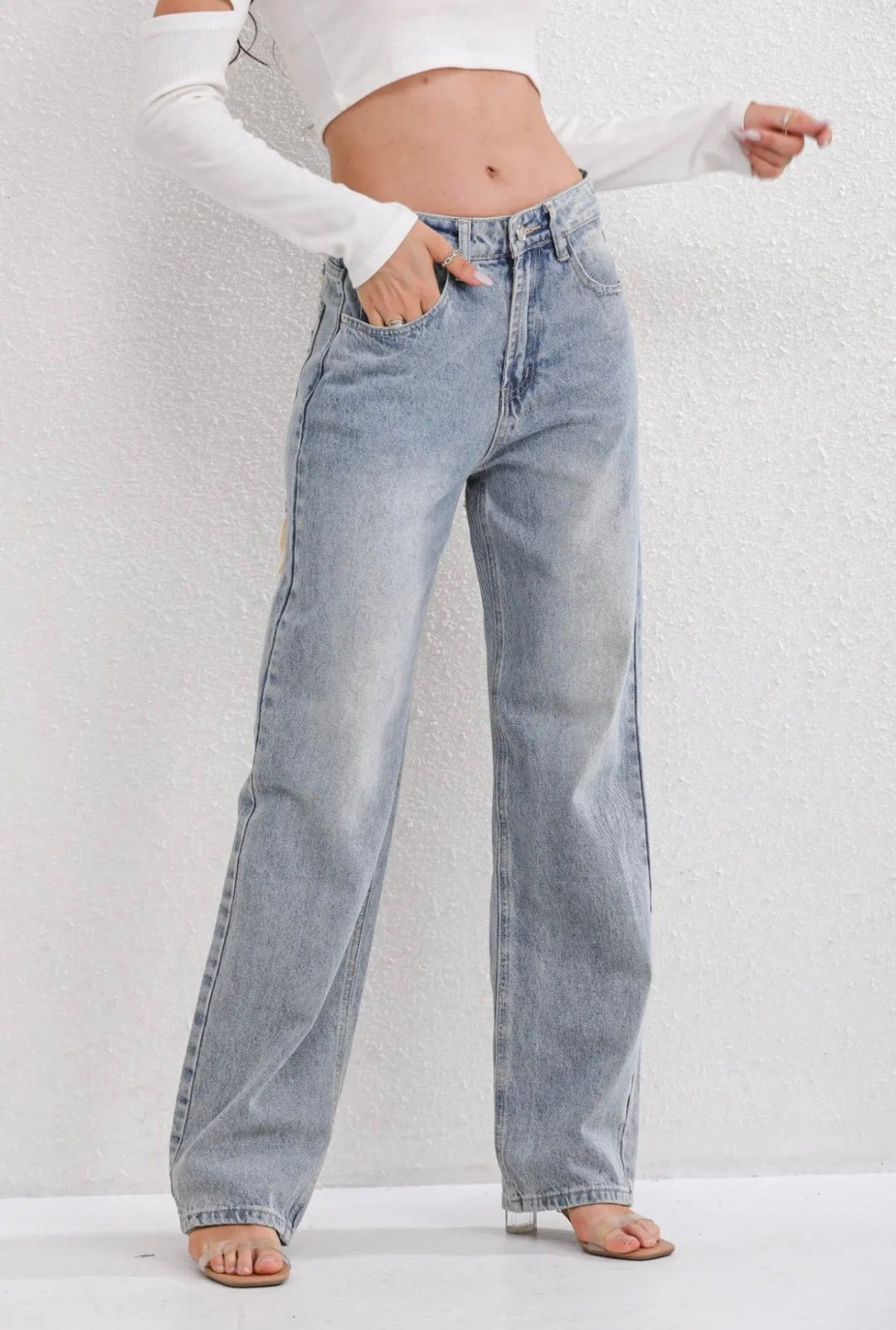 Marelva Vintage Look Ripped Jeans
