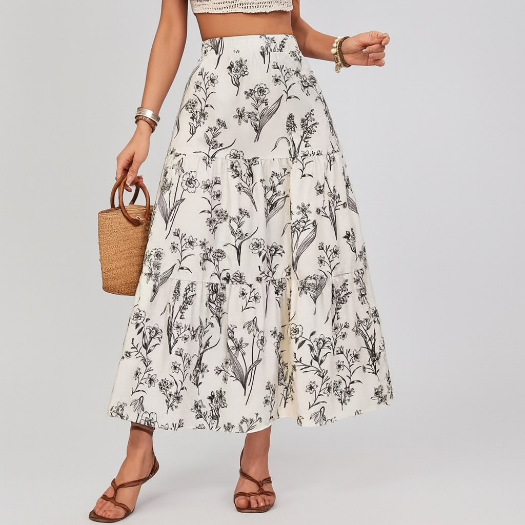 Lumera Cotton Midi Skirt
