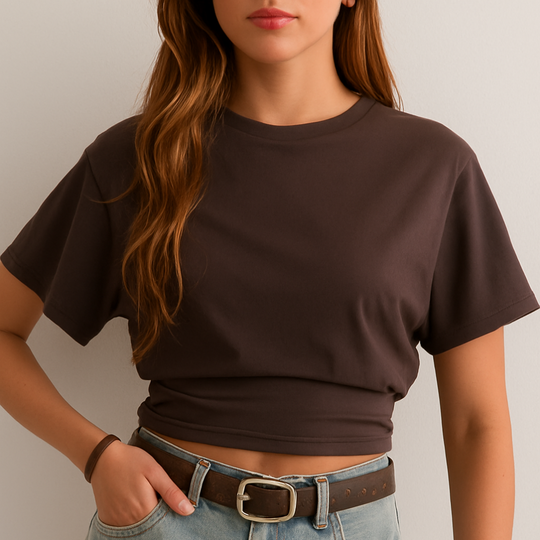 Aurelie Classic Round Neck T-Shirt