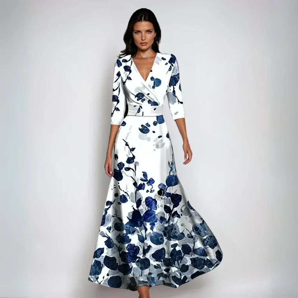 Lilac Floral Flow Maxi Dress