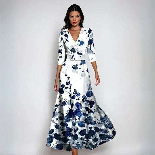 Lilac Floral Flow Maxi Dress