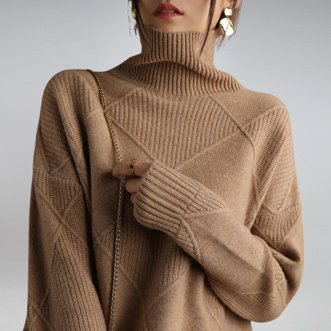 Livorae Wool Turtleneck Sweater