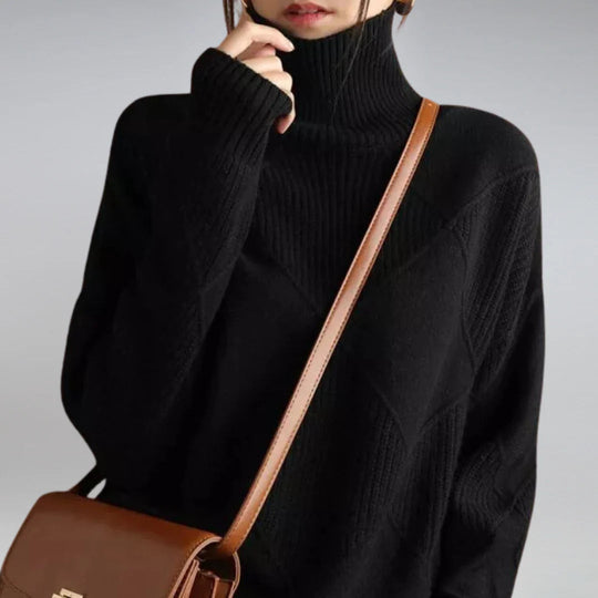 Livorae Wool Turtleneck Sweater