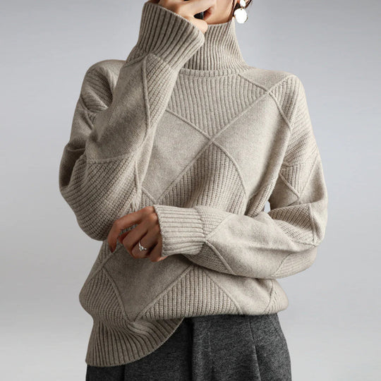 Livorae Wool Turtleneck Sweater