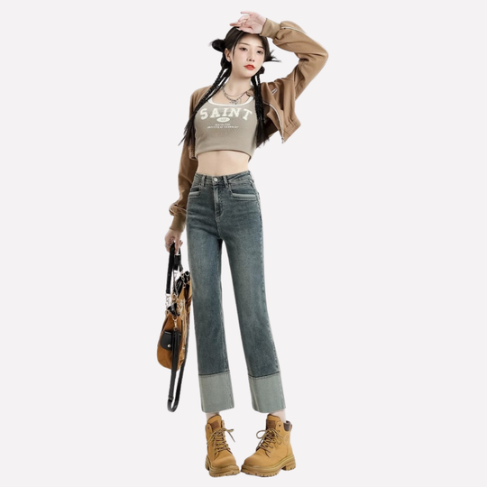 Mirel High Waisted Wide Leg Jeans
