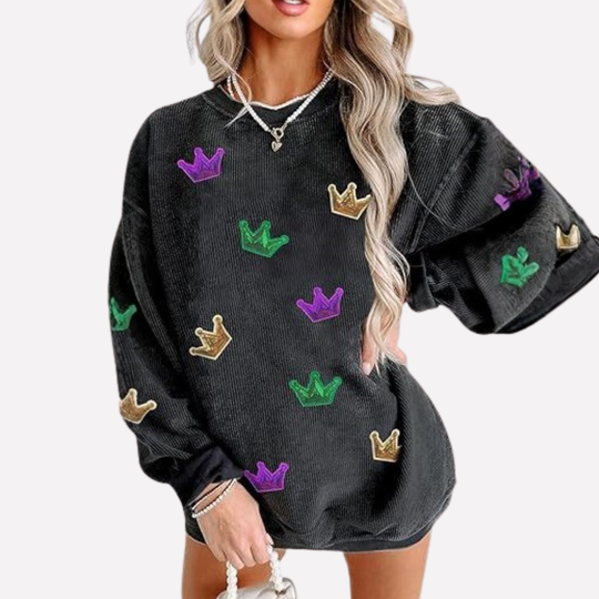 Velisse Oversized Crewneck Sweater