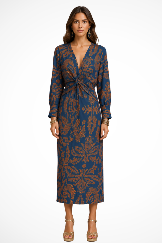 Mimosia Printed Maxi Dress With