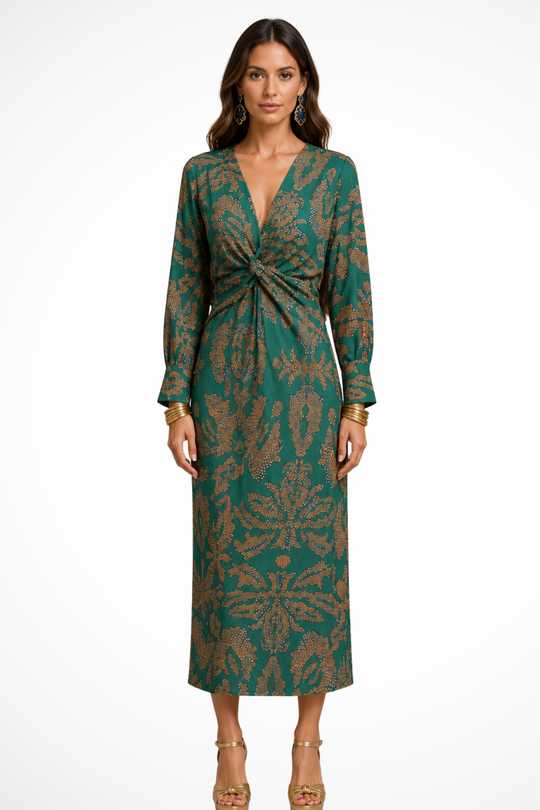 Mimosia Printed Maxi Dress With