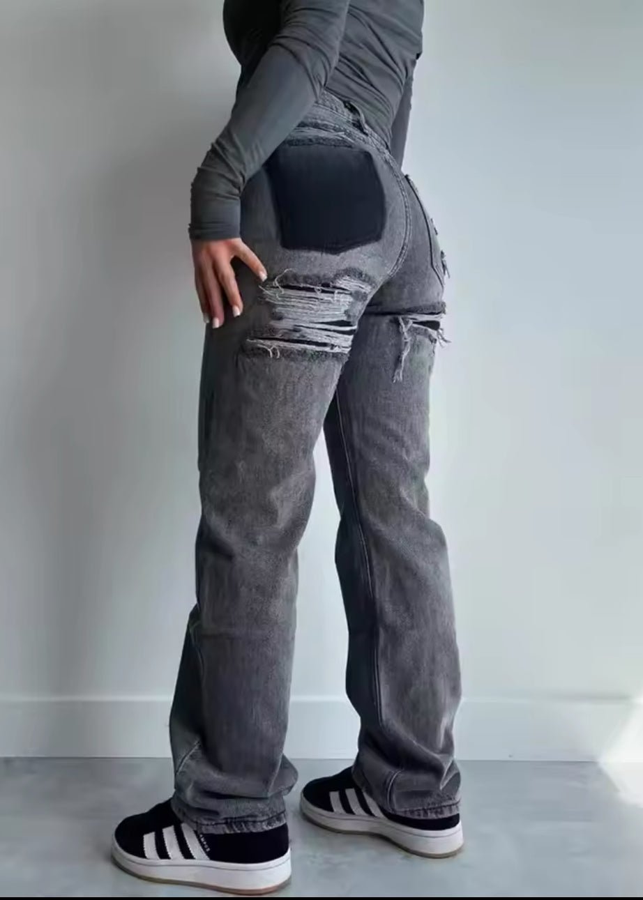 Marelva Vintage Look Ripped Jeans