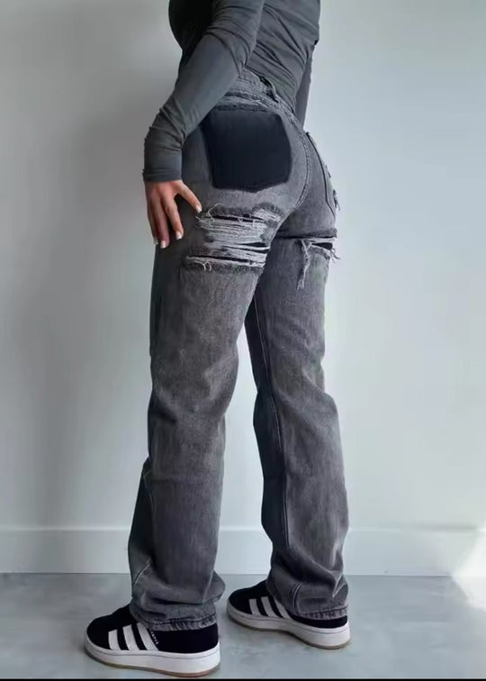 Marelva Vintage Look Ripped Jeans
