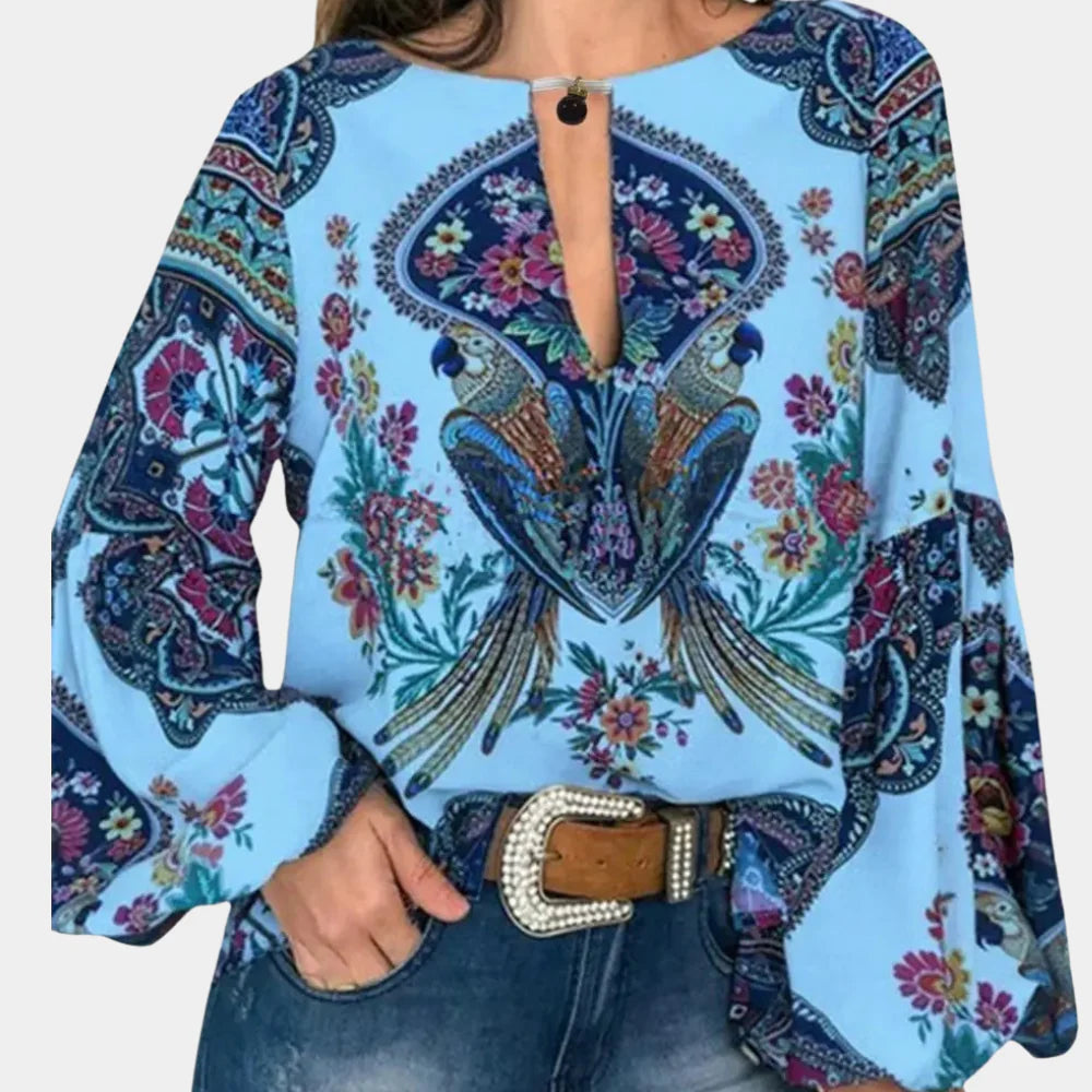 Serenelle Lightweight Floral Blouse