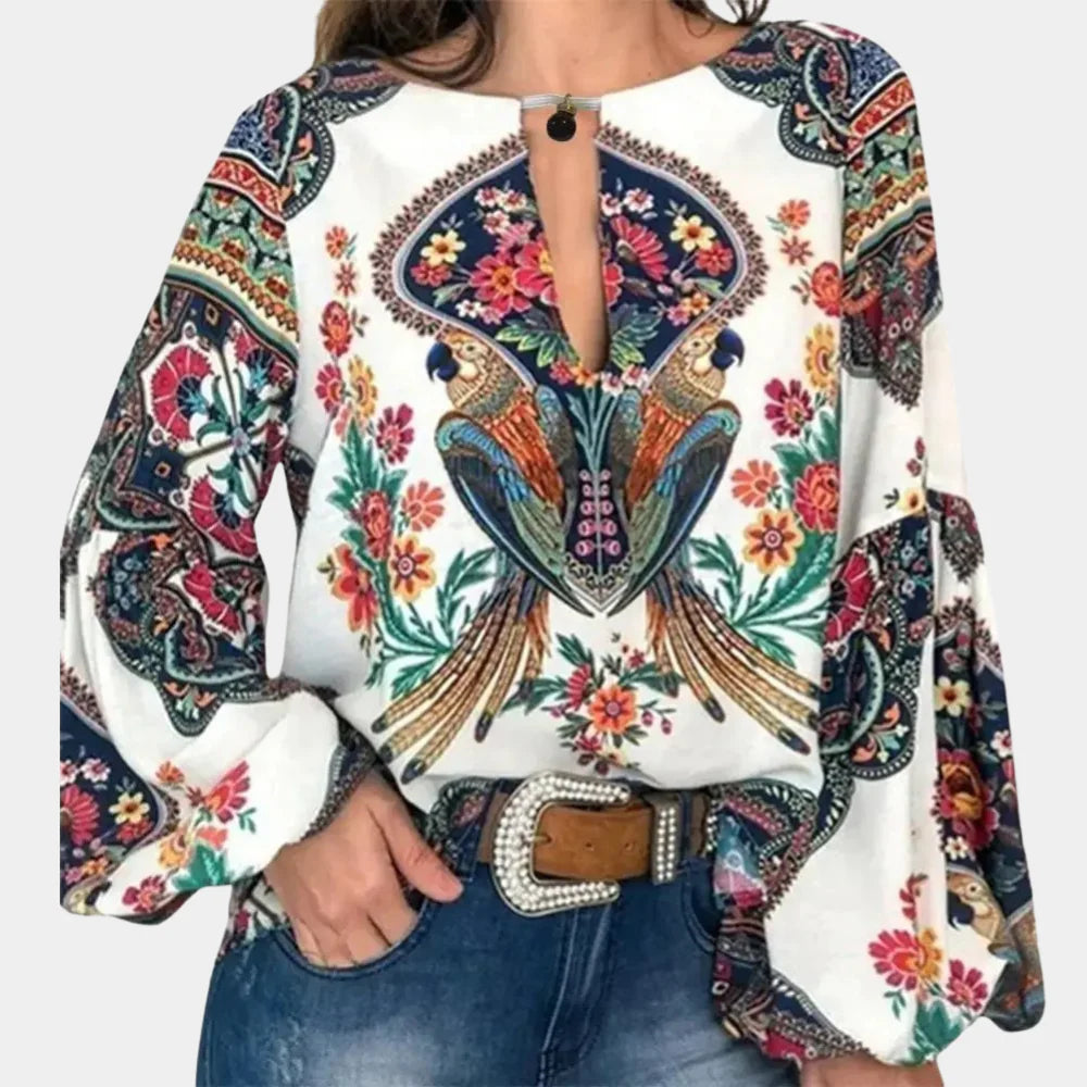 Serenelle Lightweight Floral Blouse