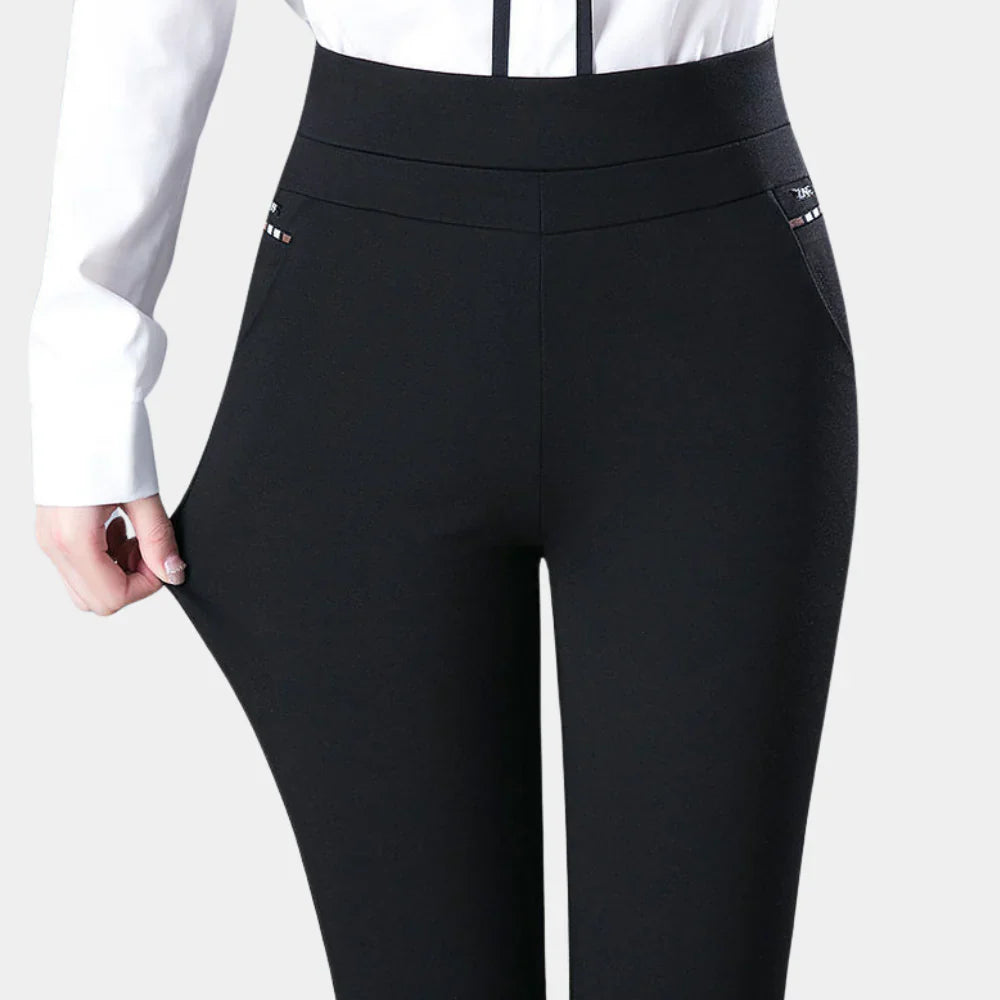 Cielara Stretch High-Waisted Trousers