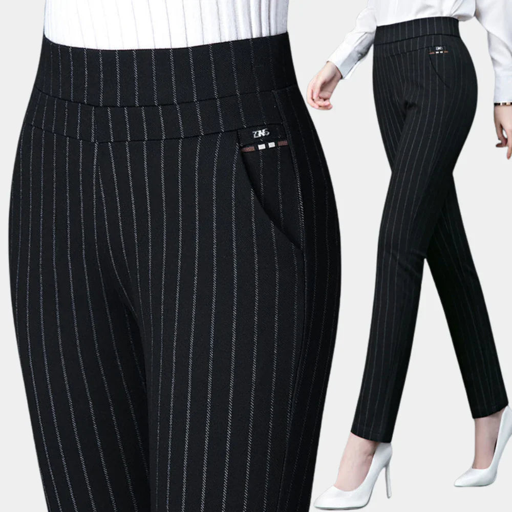 Cielara Stretch High-Waisted Trousers