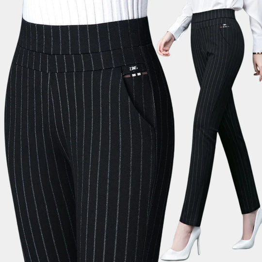 Cielara Stretch High-Waisted Trousers