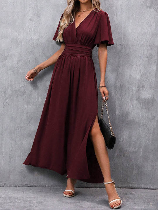 Claudia V-Neck Maxi Dress