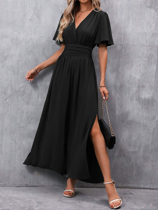 Claudia V-Neck Maxi Dress