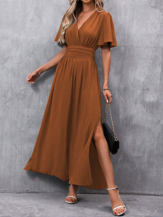 Claudia V-Neck Maxi Dress
