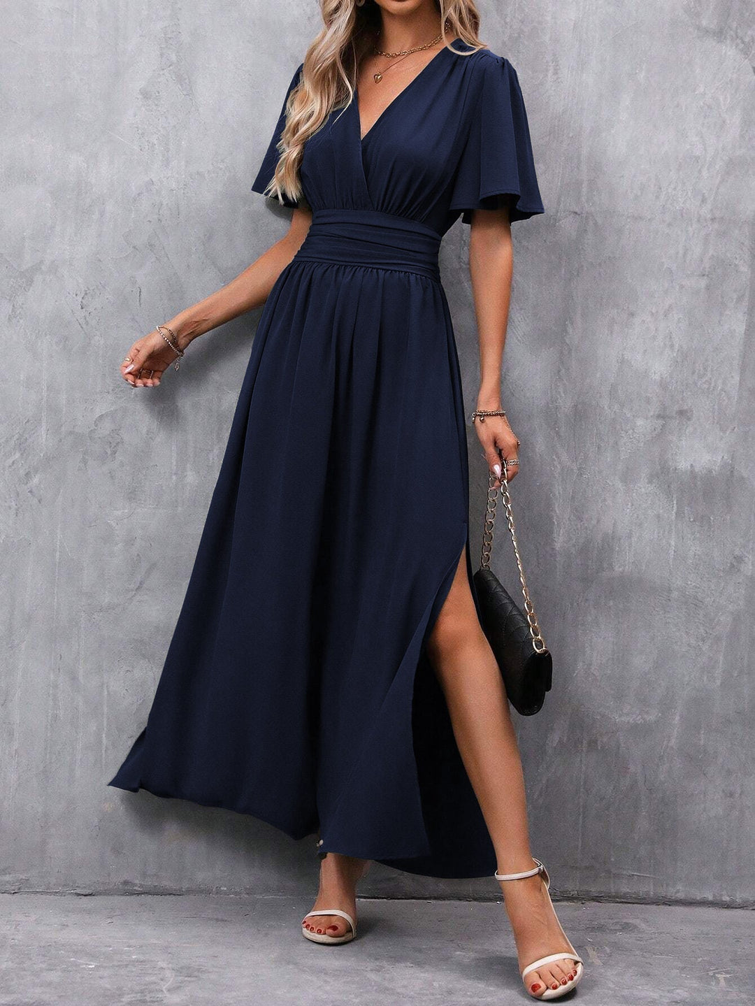 Claudia V-Neck Maxi Dress