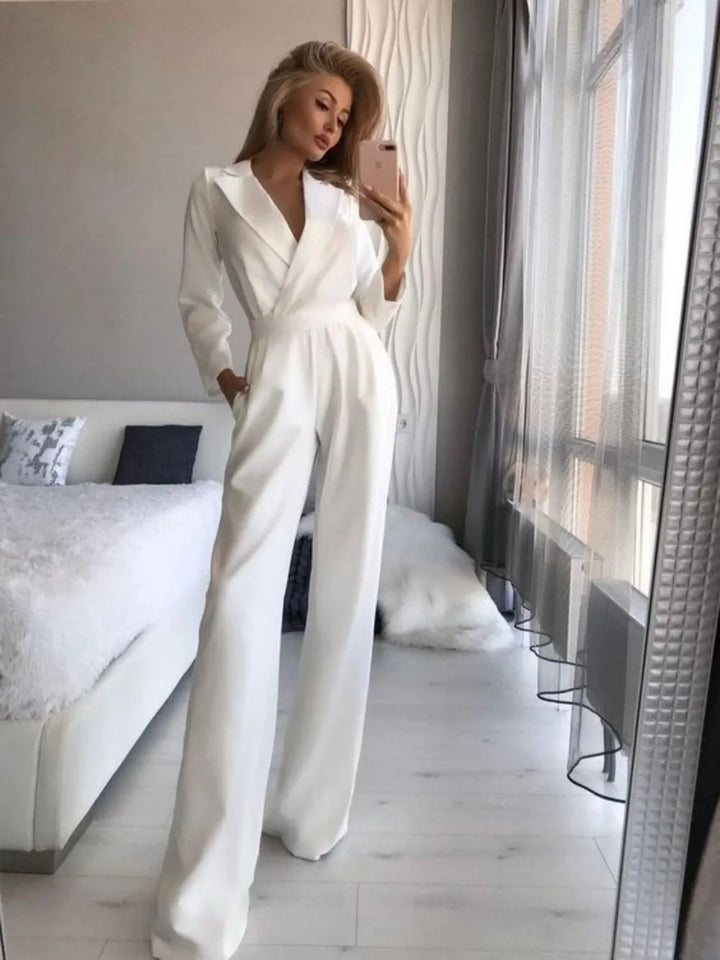 Liorae Polyester Long Sleeve Jumpsuit